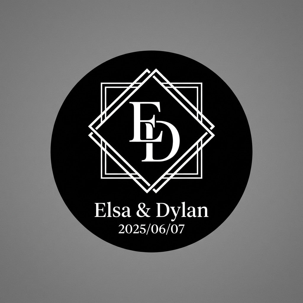 "Need it fast for your big day? 💍 We offer 1-Day Production and 3-Day FedEx Shipping to the US. Our pro-grade glass gobos ensure 4K clarity for your wedding monogram. Free design support included!"