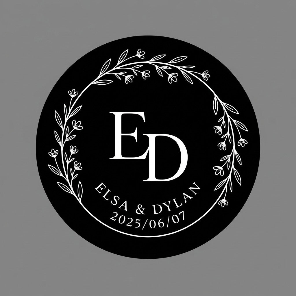 "Need it fast for your big day? 💍 We offer 1-Day Production and 3-Day FedEx Shipping to the US. Our pro-grade glass gobos ensure 4K clarity for your wedding monogram. Free design support included!"