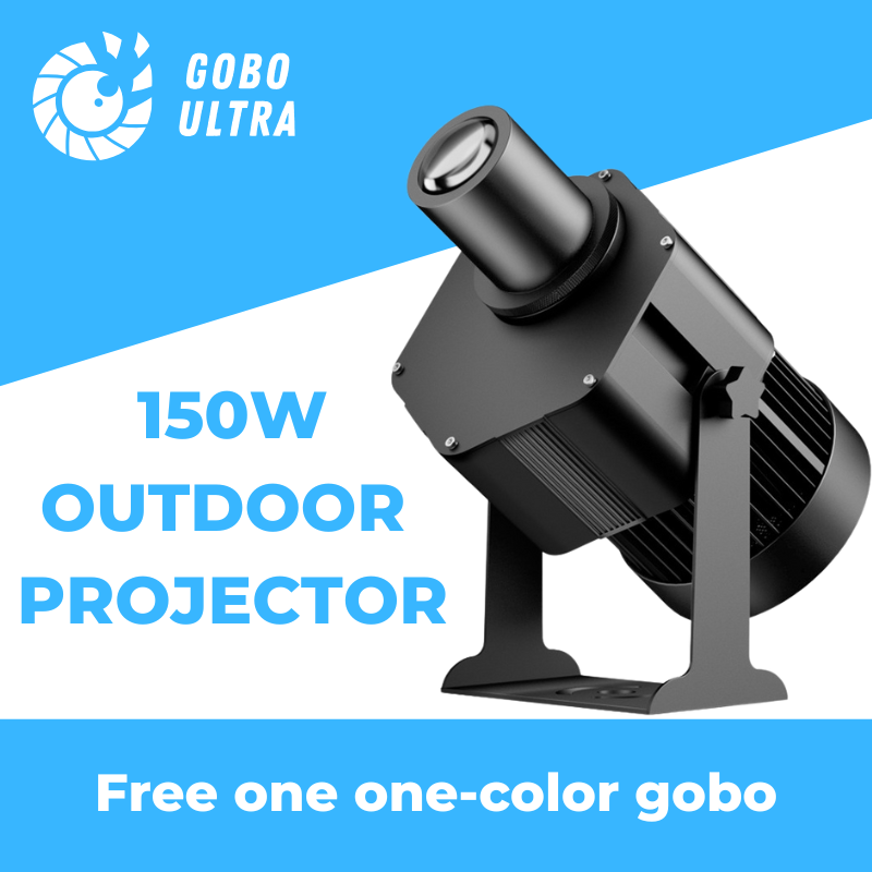 GoboUltra 150W Outdoor Waterproof Projector / 1-40ft