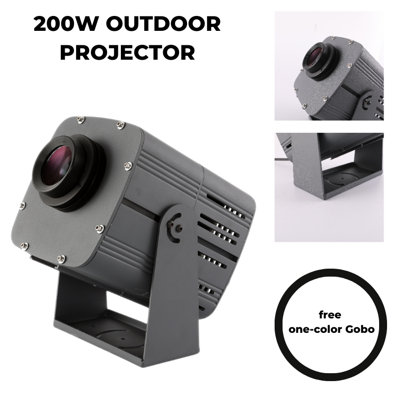 GoboUltra 200W Outdoor Waterproof Projector