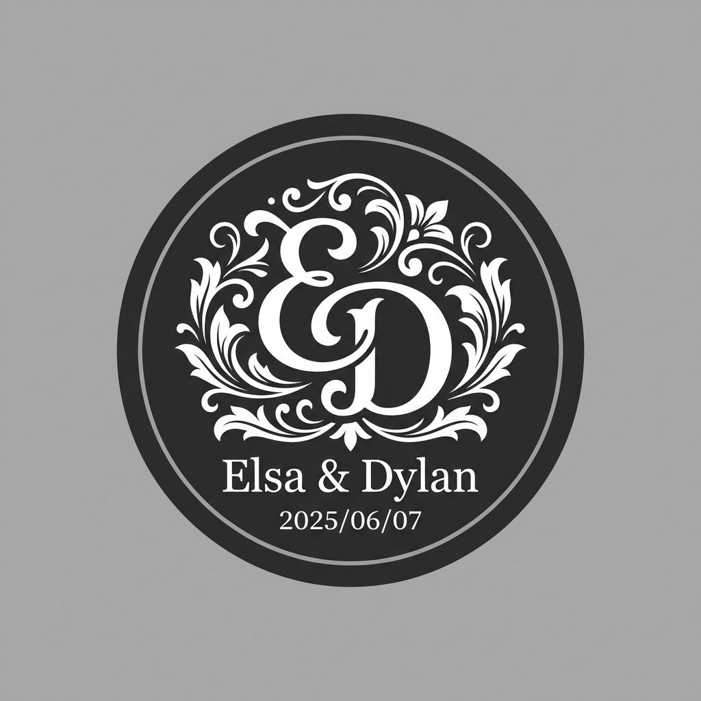 "Need it fast for your big day? 💍 We offer 1-Day Production and 3-Day FedEx Shipping to the US. Our pro-grade glass gobos ensure 4K clarity for your wedding monogram. Free design support included!"