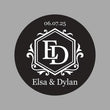 GoboUltra GUW-12 Wedding Monogram Gobo - Custom Glass Gobo Lens