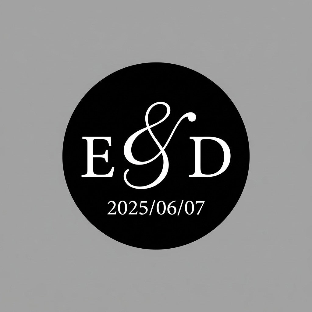 GoboUltra GUW-14 Wedding Monogram Gobo - Custom Glass Gobo Lens